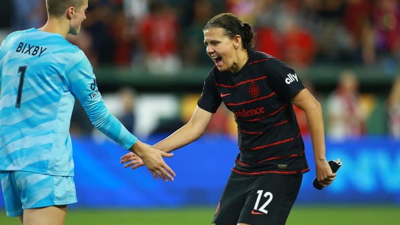 Christine Sinclair (12) is one of soccer's greatest scorers. Mandatory Credit: Craig Mitchelldyer-USA TODAY Sports