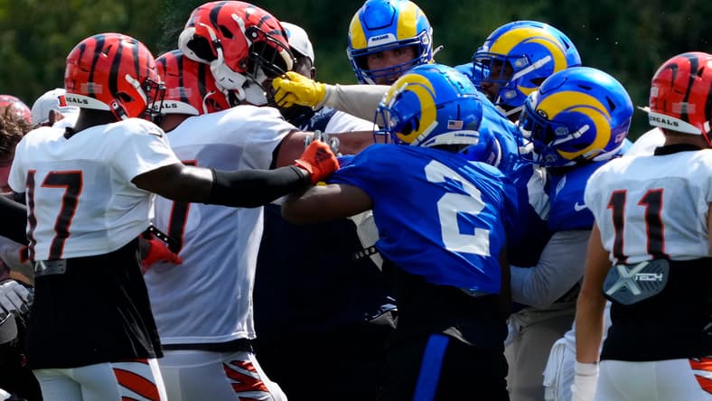 los angeles rams training camp