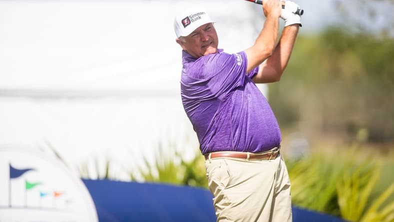 Ken Duke hits his tee shot at the first hole during the Chubb Classic Pro-Am on Wednesday, Feb. 16, 2022 at the Tibur n Golf Club in Naples, Fla.
Ndn 20220216 Chubb Classic 0256