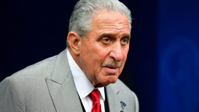 Sep 18, 2022; Inglewood, California, USA; Atlanta Falcons owner Arthur Blank in attendance at SoFi Stadium. Mandatory Credit: Gary A. Vasquez-USA TODAY Sports
