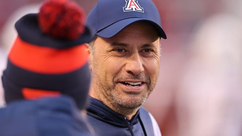 Arizona Wildcats head coach Jedd Fisch is not taking Northern Arizona lightly after losing to the FCS program in 2021. Mandatory Credit: Rob Gray-USA TODAY Sports