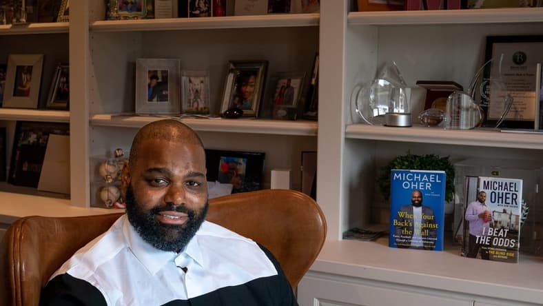 Michael Oher has penned his second book, "When Your Back's Against the Wall." Oher, a former NFL lineman, is hoping to inspire those who face tough odds it is possible to pick yourself up when life knock's you down to achieve your dreams.