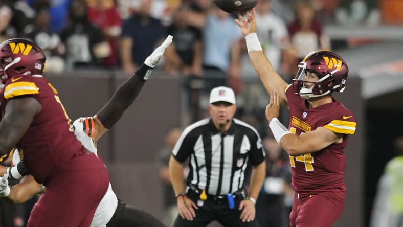 baltimore ravens at washington commanders: sam howell