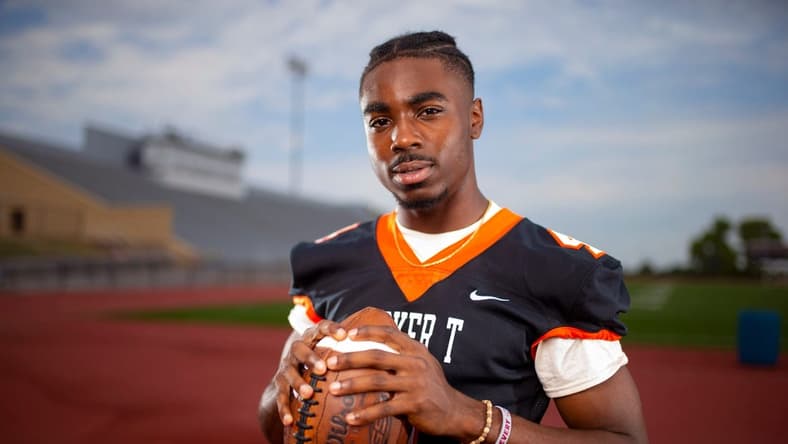 Booker T Washington's Micah Tease poses for a photo for The Oklahoman's Super 30 series in Tulsa, Okla., Thursday, July 21, 2022.

Super 30