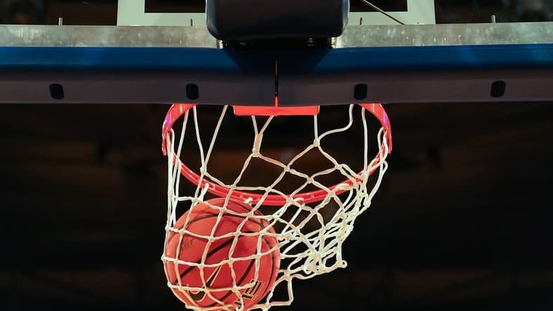 A basketball goes through the hoop during warm ups before the first half of an NCAA college basketball game between the Creighton Bluejays and the Xavier Musketeers during the semifinal round of the Big East Conference tournament, Friday, March 10, 2023, at Madison Square Garden in New York.

Xavier Creighton Big East Basketball Tournament March 10 0279