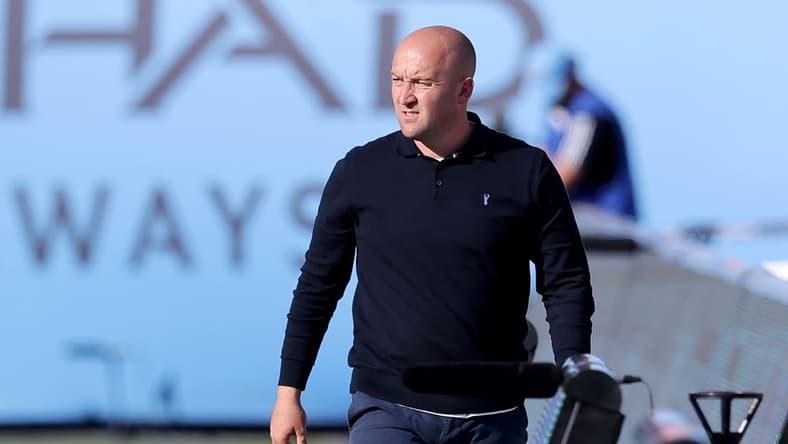 Sep 16, 2023; New York, New York, USA; New York City FC head coach Nick Cushing coaches against the New York Red Bulls during the second half at Yankee Stadium. Mandatory Credit: Brad Penner-USA TODAY Sports