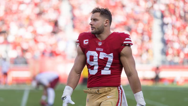San Francisco 49ers defensive end Nick Bosa