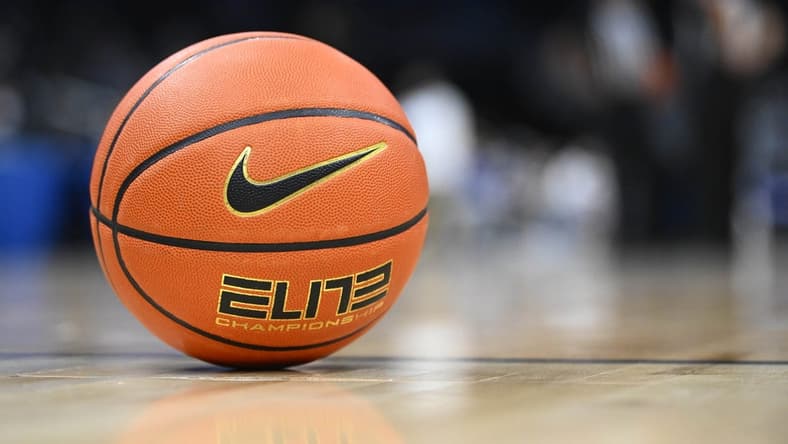 Feb 6, 2022; Washington, District of Columbia, USA; General view of basketball on court during the second half of the game between the Georgetown Hoyas and the Providence Friars at Capital One Arena. Mandatory Credit: Brad Mills-USA TODAY Sports