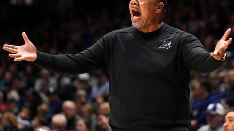Providence Friars head coach Ed Cooley argues with an official in the first half of a college basketball game between the Providence Friars and the Xavier Musketeers, Wednesday, Feb. 1, 2023, at Cintas Center in Cincinnati.

Providence Friars At Xavier Musketeers Feb 1 0083

Syndication The Enquirer