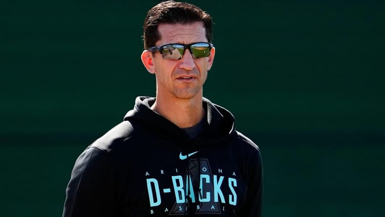 Arizona Diamondbacks general manager Mike Hazen during spring training workouts at Salt River Fields in Scottsdale on Feb. 20, 2023.
Mlb Diamondbacks Spring Training