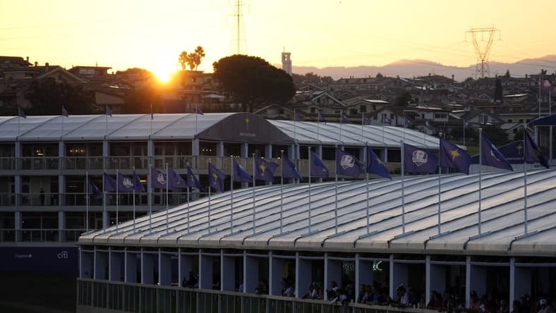 Sep 29, 2023; Rome, ITA; General view before day one foursomes round for the 44th Ryder Cup golf competition at Marco Simone Golf and Country Club. Mandatory Credit: Adam Cairns-USA TODAY Sports