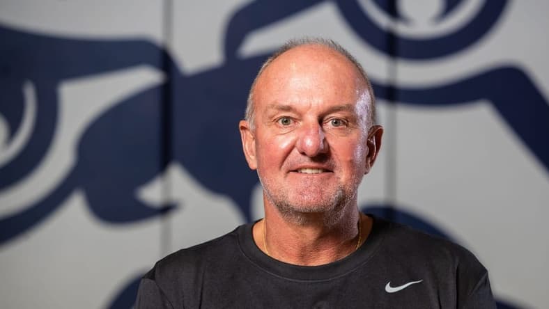 Butler mens basketball Head Coach Thad Matta at Media Day on Wednesday, Oct. 17, 2023, in the Butler University practice gym in Indianapolis.
