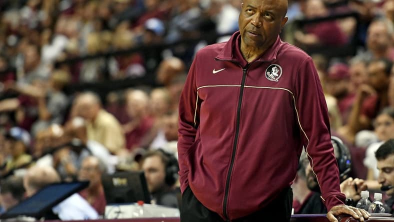 Feb 27, 2023; Tallahassee, Florida, USA; Florida State Seminoles head coach Lenoard Hamilton during the second half against the North Carolina Tar Heels at Donald L. Tucker Center. Mandatory Credit: Melina Myers-USA TODAY Sports