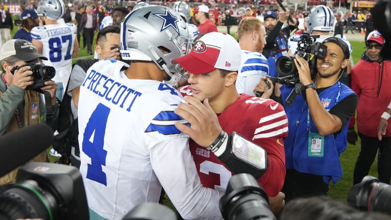 Dallas Cowboys Dak Prescott, San Francisco 49ers Brock Purdy
