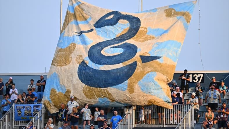 Jul 26, 2023; Chester, PA, USA; Philadelphia Union supporters display a banner before the game against Queretaro at Subaru Park. Mandatory Credit: Kyle Ross-USA TODAY Sports