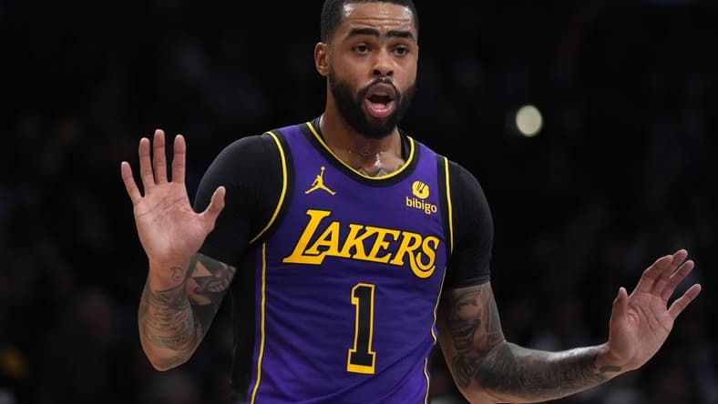 Los Angeles Lakers guard D'Angelo Russell