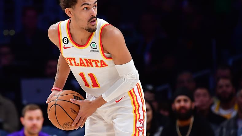 Trae Young against Los Angeles Lakers