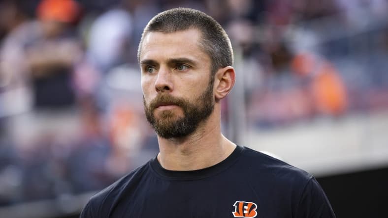 Feb 13, 2022; Inglewood, CA, USA; Cincinnati Bengals safeties coach Robert Livingston against the Los Angeles Rams in Super Bowl LVI at SoFi Stadium. Mandatory Credit: Mark J. Rebilas-USA TODAY Sports