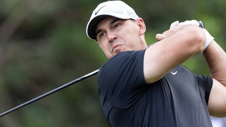 Feb 4, 2024; Playa del Carmen, Quintana Roo, MEX; Brooks Koepka of Team Smash during the final round of the LIV Golf Mayakoba tournament at El Chamaleon Golf Course. Mandatory Credit: Erich Schlegel-USA TODAY Sports