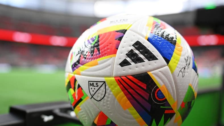 Mar 2, 2024; Vancouver, British Columbia, CAN; A general view of the game ball before the game between Vancouver Whitecaps FC and against Charlotte FC at BC Place. Mandatory Credit: Anne-Marie Sorvin-USA TODAY Sports