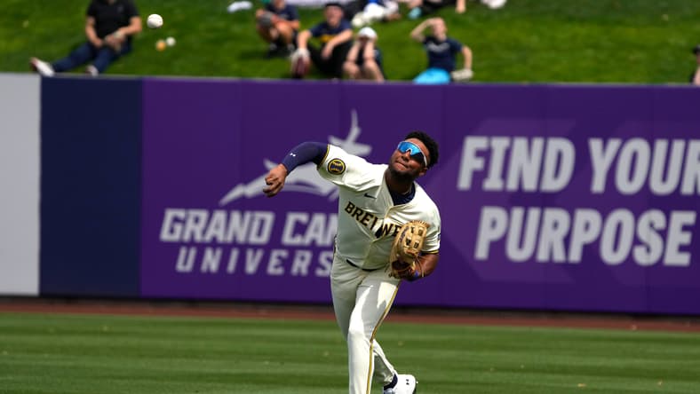 Milwaukee Brewers outfielder Jackson Chourio