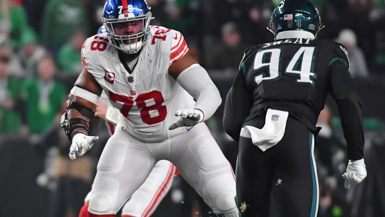 New York Giants offensive lineman Andrew Thomas