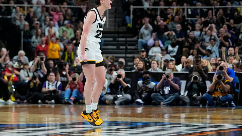 Caitlin Clark, Iowa, Iowa Hawkeyes, March Madness, NCAA Tournament, Elite 8, Elite Eight, Angel Reese, LSU, LSU Tigers, Women's NCAA Tournament