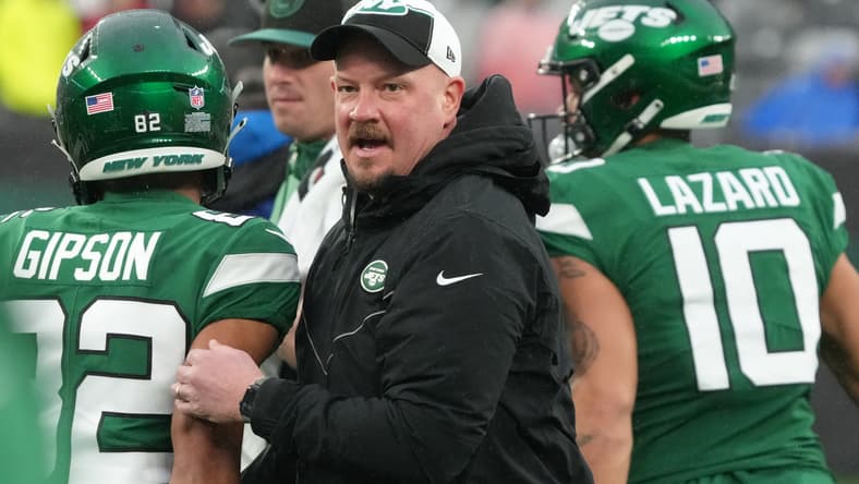 New York Jets offensive coordinator Nathaniel Hackett