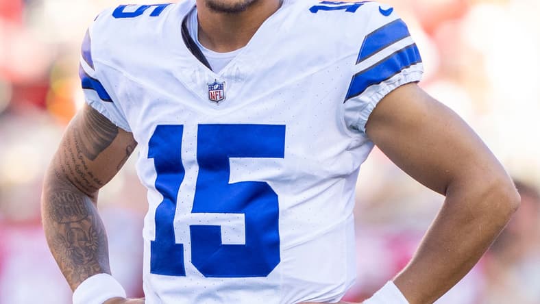Dallas Cowboys quarterback Trey Lance