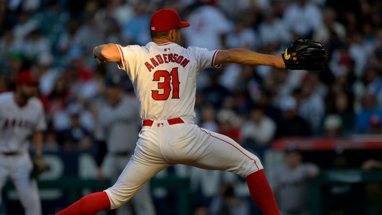 Los Angeles Angels pitcher Tyler Anderson