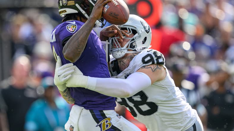 Las Vegas Raiders comeback Baltimore Ravens