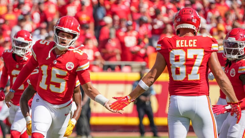 Patrick Mahomes, Travis Kelce, Kansas City Chiefs