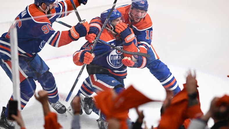 NHL: Stanley Cup Playoffs-Vegas Golden Knights at Edmonton Oilers