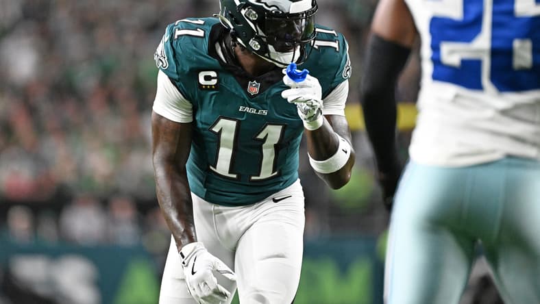Philadelphia Eagles wide receiver A.J. Brown, Kansas City Chiefs target