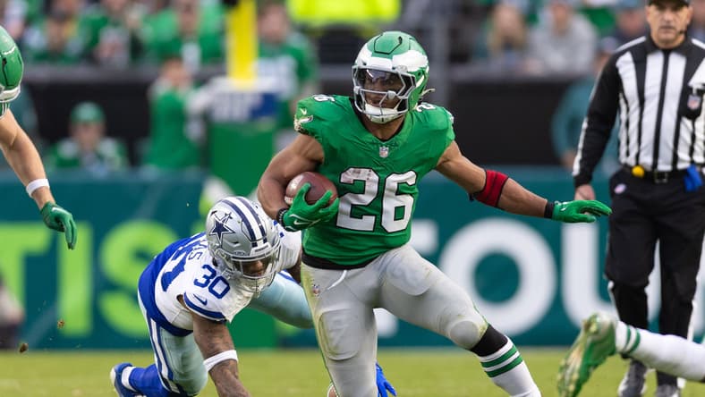 Philadelphia Eagles running back Saquon Barkley