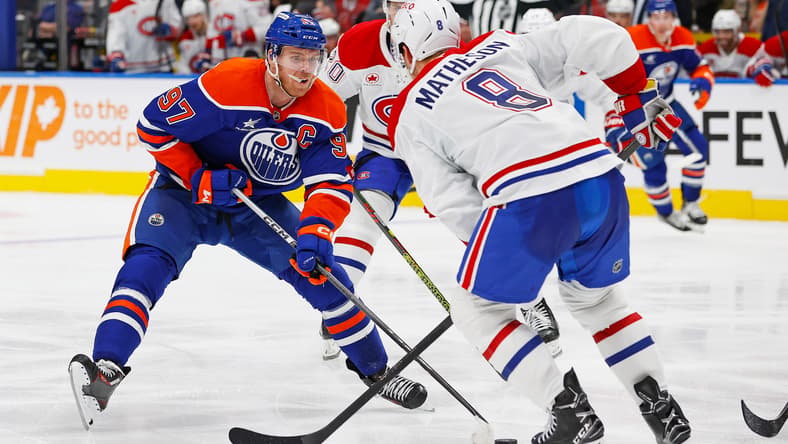 NHL: Montreal Canadiens at Edmonton Oilers