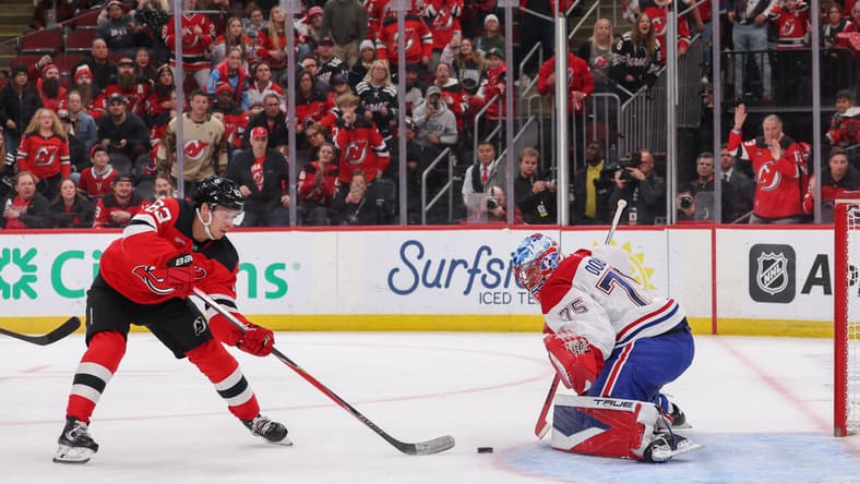 NHL: Montreal Canadiens at New Jersey Devils, jakub dobes