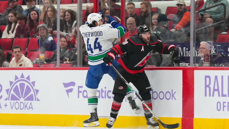 NHL: Vancouver Canucks at Carolina Hurricanes