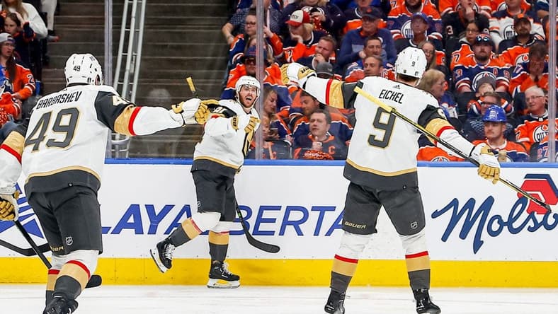 Vegas Golden Knighs, Jack Eichel, Jonathan Marchessault