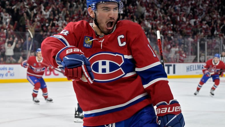 NHL: Stanley Cup Playoffs-Washington Capitals at Montreal Canadiens, nick suzuki