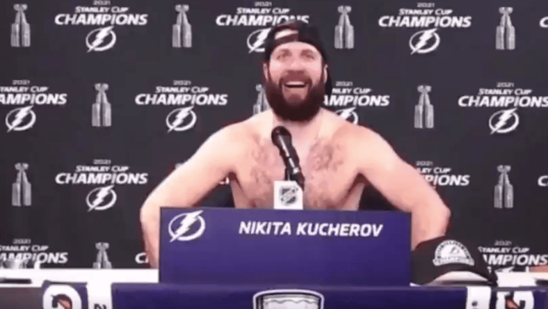 Nikita Kucherov, Marc-Andre Fleury, Vezina win