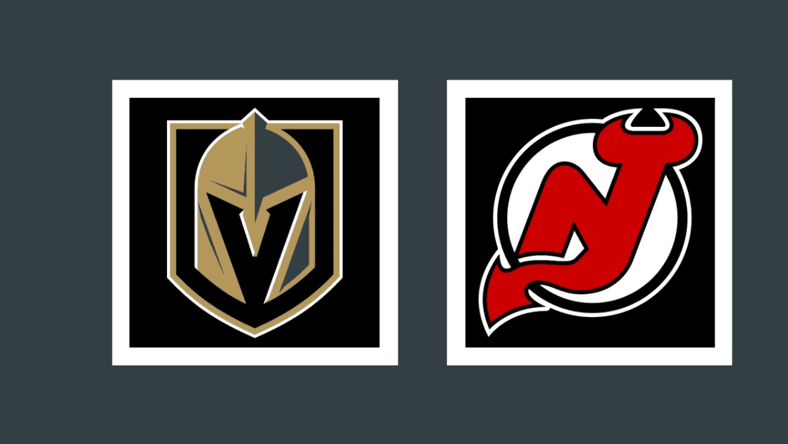 Vegas Golden Knights - New Jersey Devils Away Game Graphic