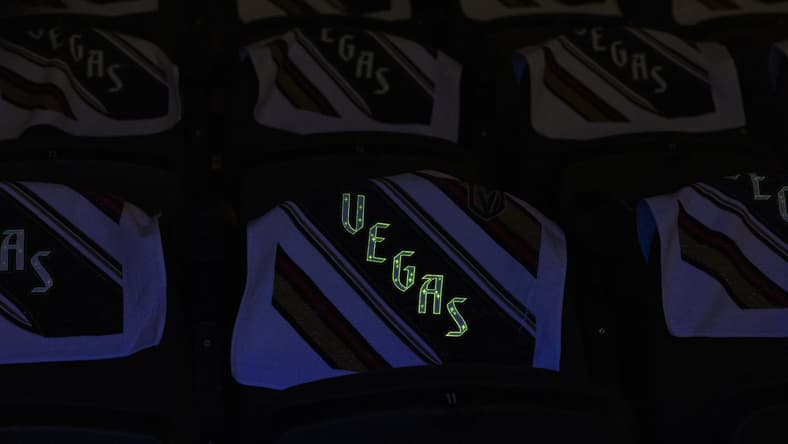 Vegas Golden Knights glow in the dark rally towel (Photo- Vegas Golden Knights via Twitter)