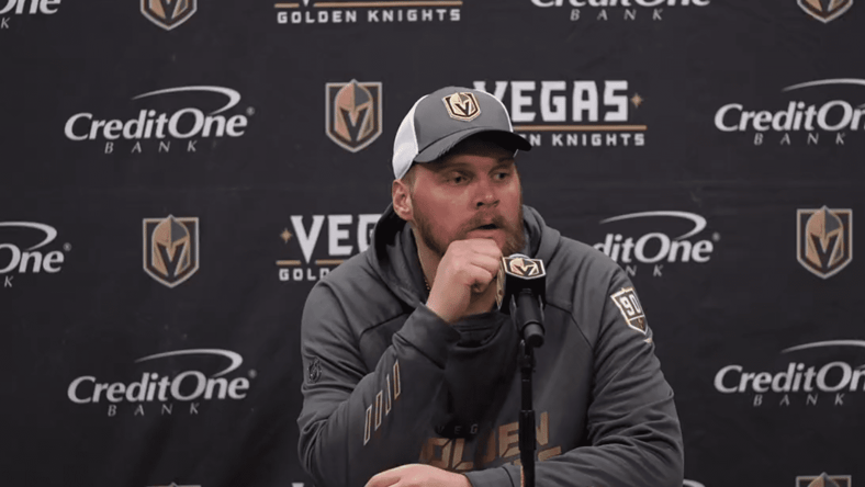 Robin Lehner Vegas Golden Knights Team Sweden (Photo/Video: Vegas Golden Knights via Twitter)