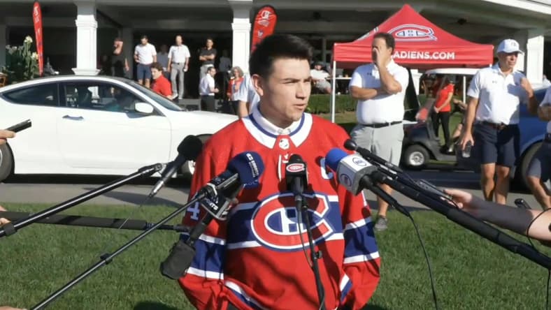 Former Vegas Golden Knight Nick Suzuki Montreal Canadiens captain (Photo- Marco D'Amico, Montreal Hockey Now)
