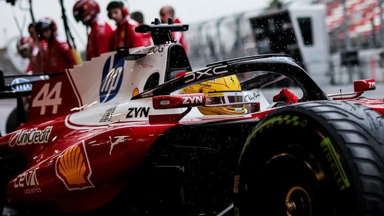 Formula 1 F1 Lewis Hamilton Ferrari Barcelona testing