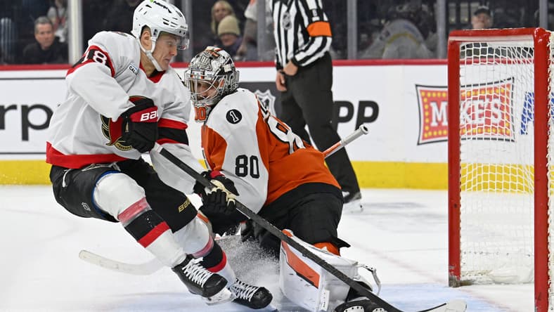 NHL: Ottawa Senators at Philadelphia Flyers