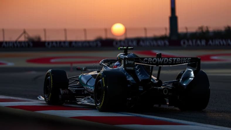 F1 testing mercedes Kimi Antonelli testing bahrain