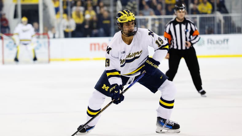 NCAA Hockey: Penn State at Michigan, montreal canadiens prospect michael hage