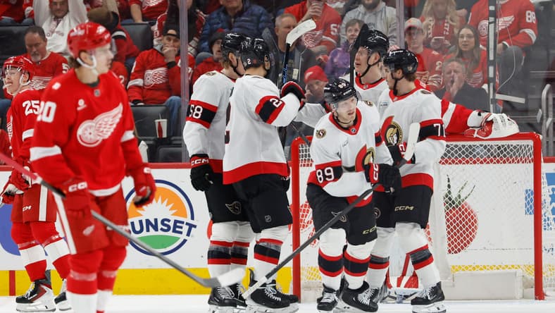 NHL: Ottawa Senators at Detroit Red Wings